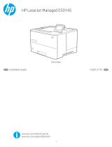 HP LaserJet Managed E50145 series Installation guide