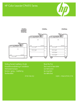 HP Color LaserJet CP6015 Printer series Quick start guide