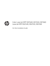 HP LaserJet Managed MFP E82540-E82560 series Installation guide