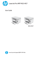 HP LaserJet Pro MFP M25-M27 series User guide