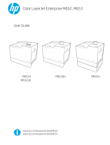 HP Color LaserJet Enterprise M652 series Owner's manual