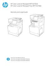 HP Color LaserJet Managed MFP E67650 series User guide