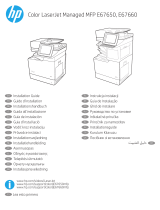 HP Color LaserJet Managed MFP E67650 series Installation guide