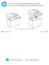 HP LaserJet Managed MFP E62665 series Installation guide