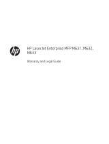 HP LaserJet Enterprise MFP M633 series User guide