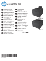 HP LaserJet Pro 400 Printer M401 series Installation guide