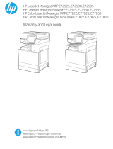 HP LaserJet Managed MFP E72525-E72535 series User guide
