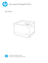 HP Color LaserJet Managed E75245 Printer series User guide