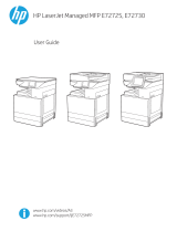 HP LaserJet Managed MFP E72425-E72430 series User guide