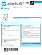 HP Color LaserJet Pro M153-M154 Printer series Installation guide