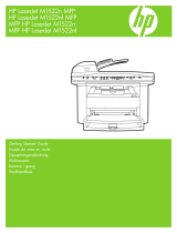 HP LaserJet M1522 Multifunction Printer series Quick start guide