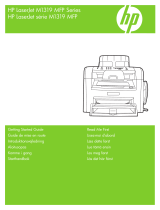 HP LaserJet M1319 Multifunction Printer series User manual