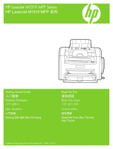 HP LaserJet M1319 Multifunction Printer series Quick start guide