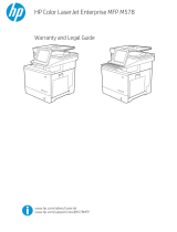 HP Color LaserJet Enterprise MFP M578 Printer series User guide