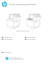 HP Color LaserJet Enterprise MFP M578 Printer series Installation guide