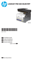 HP LaserJet Pro 500 Color MFP M570 Installation guide