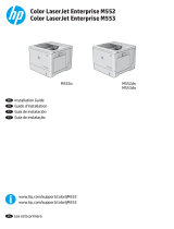 HP Color LaserJet Enterprise M553 series Installation guide