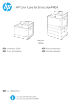 HP Color LaserJet Enterprise M856 Printer series Installation guide