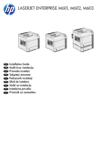 HP LaserJet Enterprise 600 Printer M601 series Installation guide