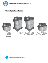 HP LaserJet Enterprise MFP M630 series User guide