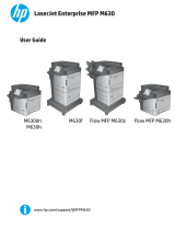 HP LaserJet Managed MFP M630 series User guide