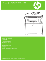 HP LaserJet M3035 Multifunction Printer series Quick start guide