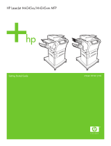 HP LaserJet M4345 Multifunction Printer series Quick start guide