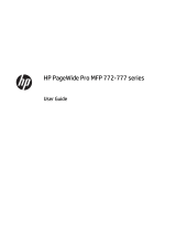 HP PageWide Pro 772 Multifunction Printer series User guide