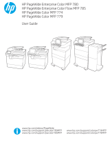 HP PageWide Enterprise Color MFP 785 Printer series User guide