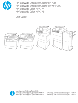 HP PageWide Enterprise Color MFP 780 Printer series User guide