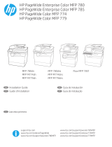 HP PageWide Color MFP 774 Printer series Installation guide