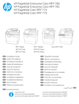 HP PageWide Enterprise Color MFP 780 Printer series Installation guide