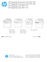 HP PageWide Enterprise Color MFP 780 Printer series Installation guide