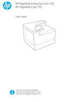 HP PageWide Color 755 Printer series User guide