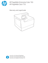HP PageWide Enterprise Color 765 Printer series User guide
