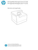 HP PageWide Managed Color P75250 Printer series User guide