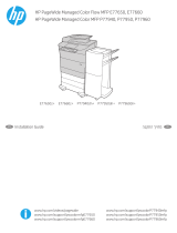 HP PageWide Managed Color MFP E77650-E77660 Printer series Installation guide