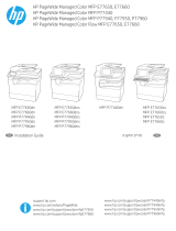 HP PageWide Managed Color MFP P77960 Printer series Installation guide