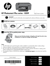 HP Photosmart Plus All-in-One Printer series - B209 Reference guide