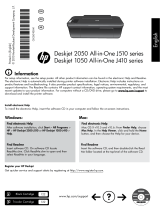HP Deskjet 2050 All-in-One Printer series - J510 Reference guide