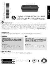 HP Deskjet 1050A All-in-One Printer series - J410 Owner's manual