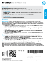 HP Deskjet 1010 Printer series Reference guide