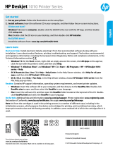 HP Deskjet 1010 Printer series Reference guide