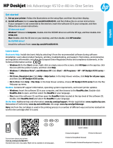 HP Deskjet Ink Advantage 4510 e-All-in-One Printer series Reference guide