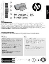 HP Deskjet D1600 Printer series Reference guide