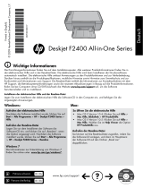 HP Deskjet F2400 All-in-One series Quick start guide