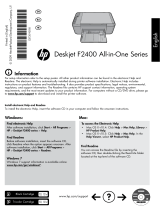 HP Deskjet F2400 All-in-One series Reference guide