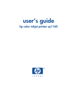 HP Color Inkjet cp1160 Printer series User guide