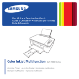 HP Samsung CJX-1000 Inkjet All-in-One Printer series User guide