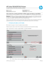 HP Scitex FB750 Printer Operating instructions